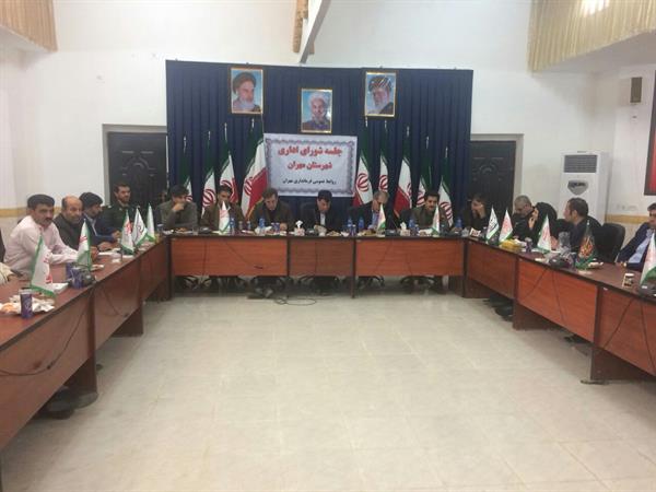 جلسه بررسی مشکلات ارتباطی شهرستان مهران درمحل فرمانداری باحضور مهندس بیرامی و نماینده محترم استان در مجلس