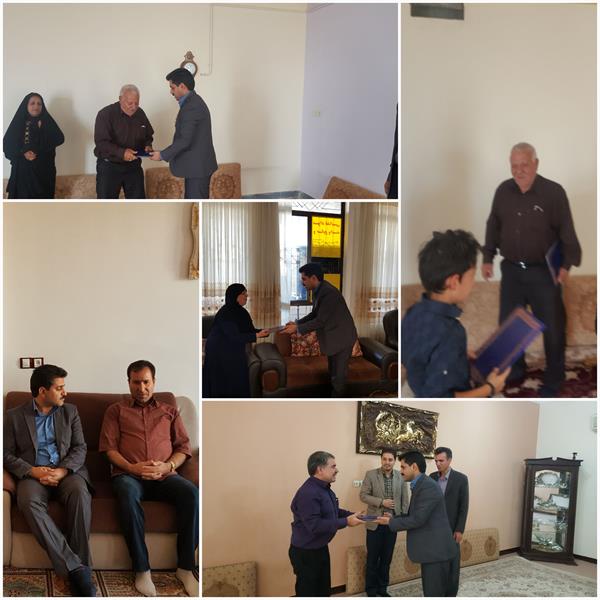 دیدار مدیرکل وهمکاران اداره کل ICT استان ایلام با خانواده گرانقدر 5شهیدوجانبازدفاع مقدس