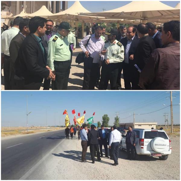 بازدیداعضای ستاداربعین استان ایلام اززیرساختهای مرزمهران